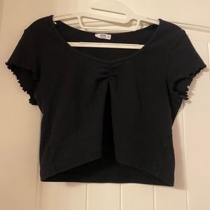 Black crop top
